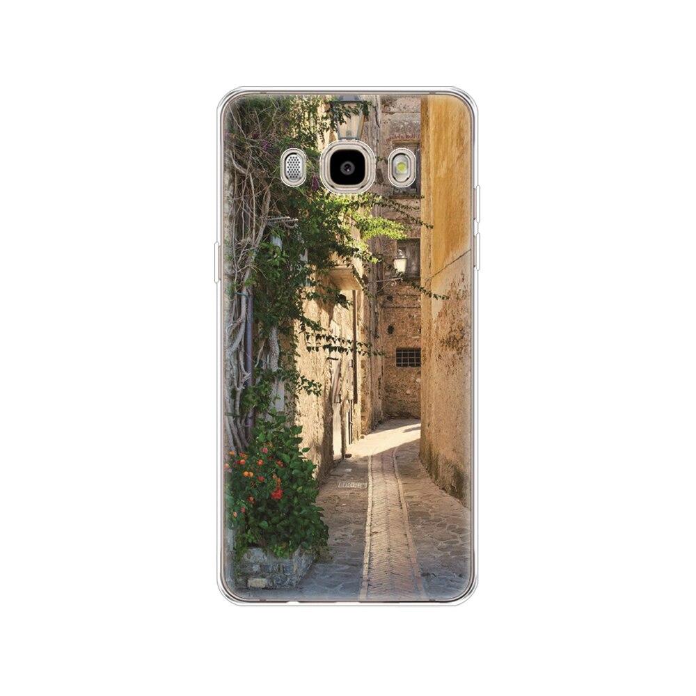 Case FOR Samsung Galaxy J7 J5 2016 Case J710 510F Cover FOR Samsung J7 J5 2016 Case Shell Winter Snow Christmas