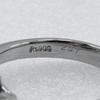 Ring Pt900Platinum/sapphire/diamond #6.2(US Size) 6.4g Women Used