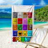 Ultra-Soft Beach Towel with Sprunki Theme,Ideal for Pool - Camping, Diving - Perfect Travel Essential, Vibrant Beach Towel.