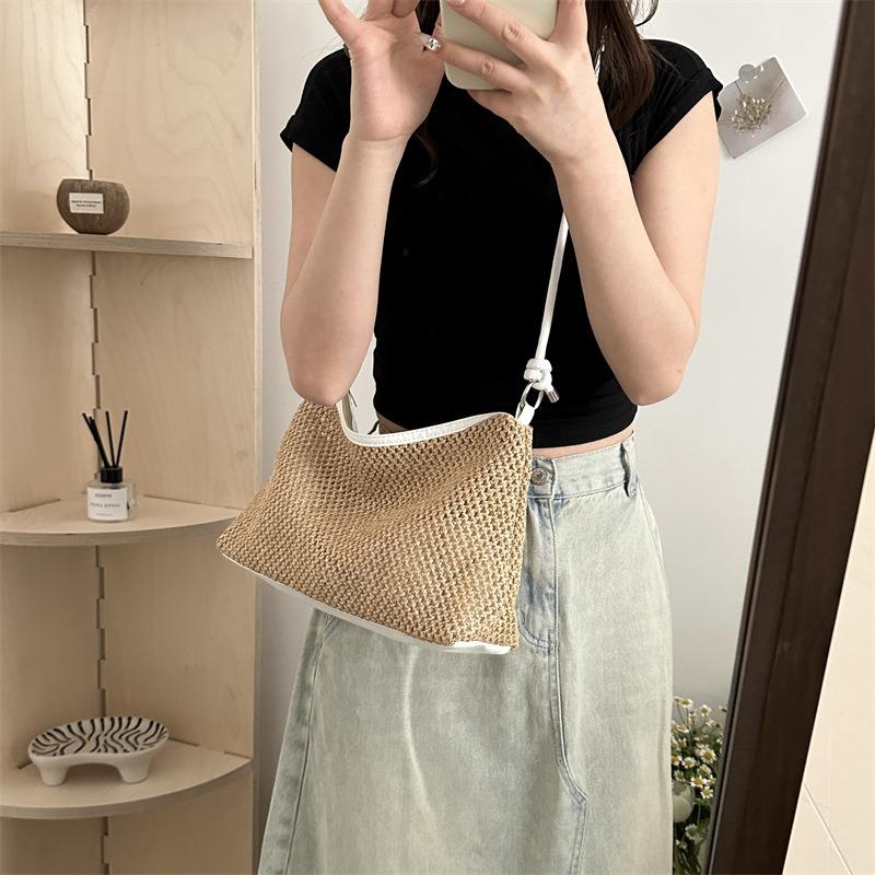 Women's new trendy fashion retro simple tote bag casual aesthetic personality large capacity shoulder bag women