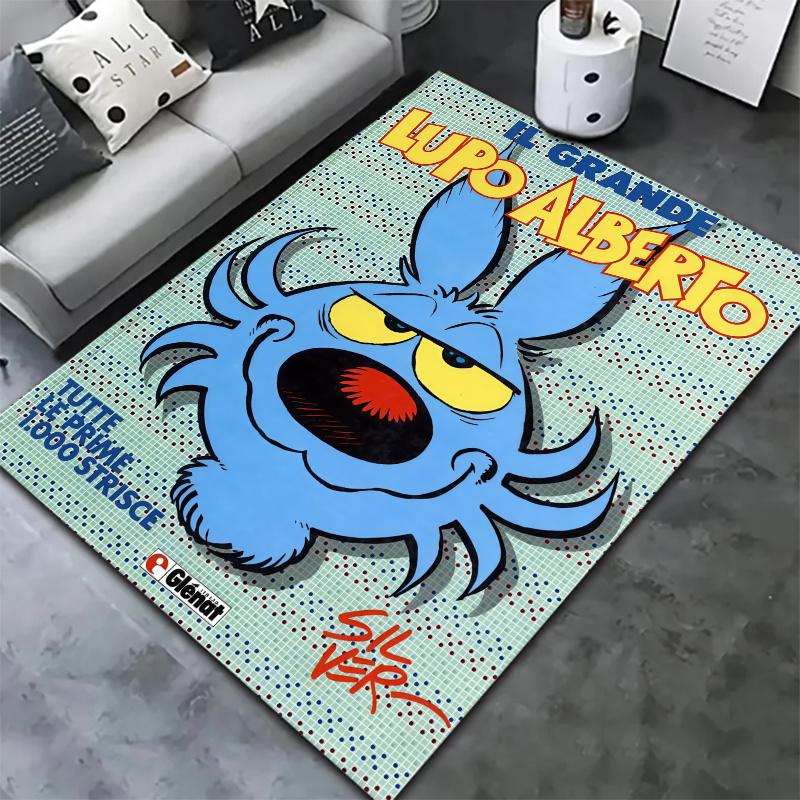 Lupo Alberto Carpet Rug for Living Room Bedroom Home Sofa Decoration,Kids play Nonslip Floor Mat
