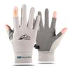 Two-finger Fishing Gloves Summer Sun Protection Flip Leak Finger Riding Male and Female Couples Non-slip Breathable Riding Driving Gloves