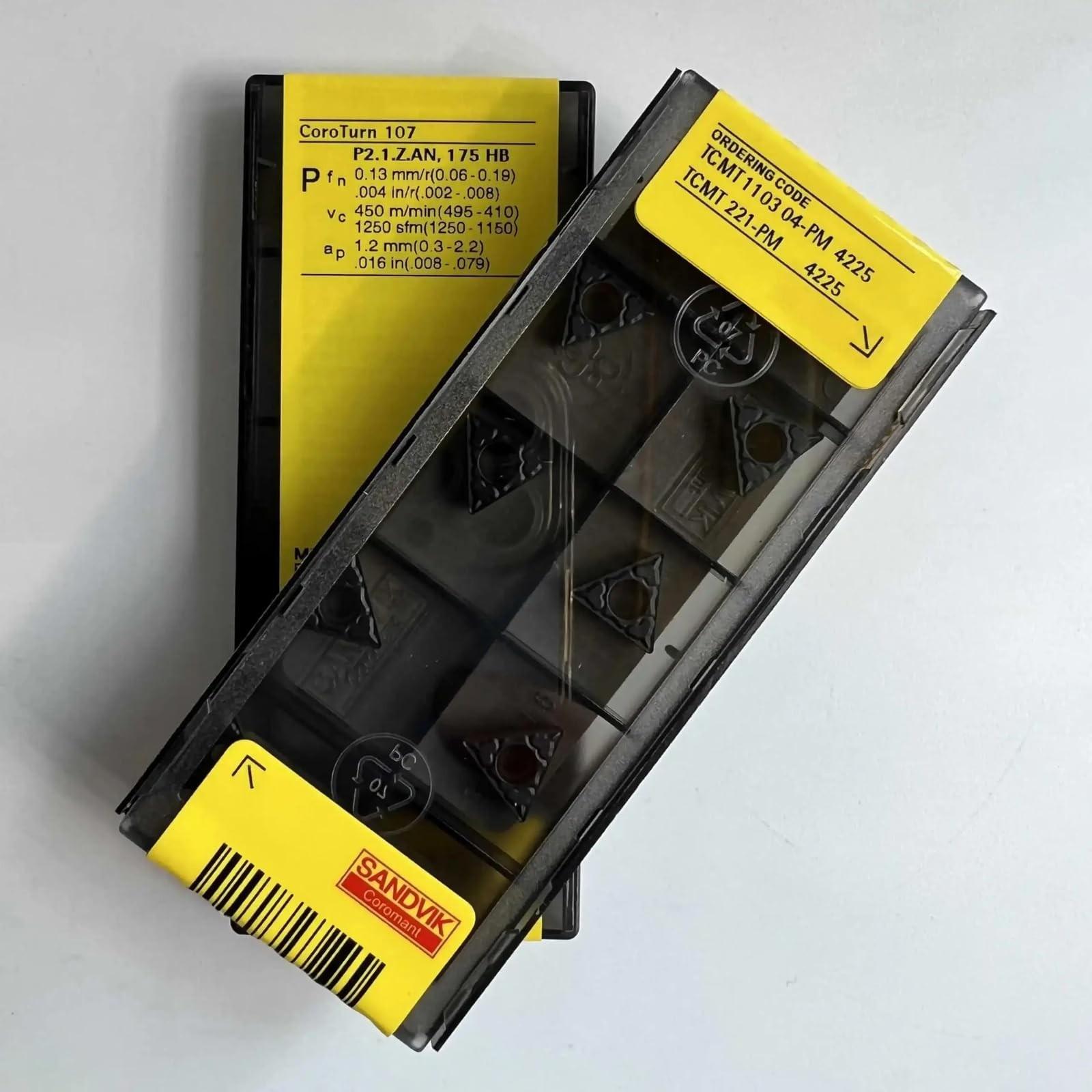 

Original Sandvik / TCMT110304-PM 4225 /Carbide CNC Blade 10 PCS