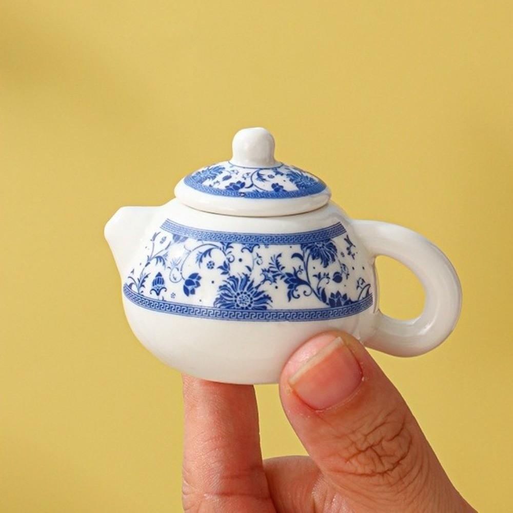 Chinese Style Flower Porcelain Teapot Exquisite Milk Tea Lid Accessories Restaurant