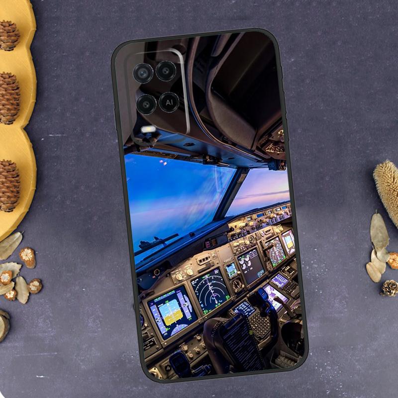 Airplane Pilot Phone Case For Oppo A79 A18 A38 A58 A78 A98 A17 A40 A60 A80 A16 A76 A96 A15 A74 A94 A54 A77