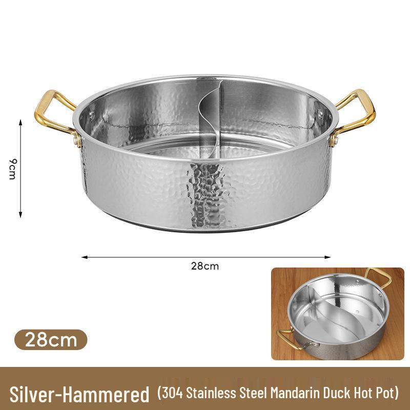 

Високоякісний вок-каструля з нержавіючої сталі Інь-Ян для індукції та газу