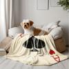Black Jack Playing Cards Flannel Printed Blanket Suitable for All Seasons Suitable for Living Room Office Sofa and Travel