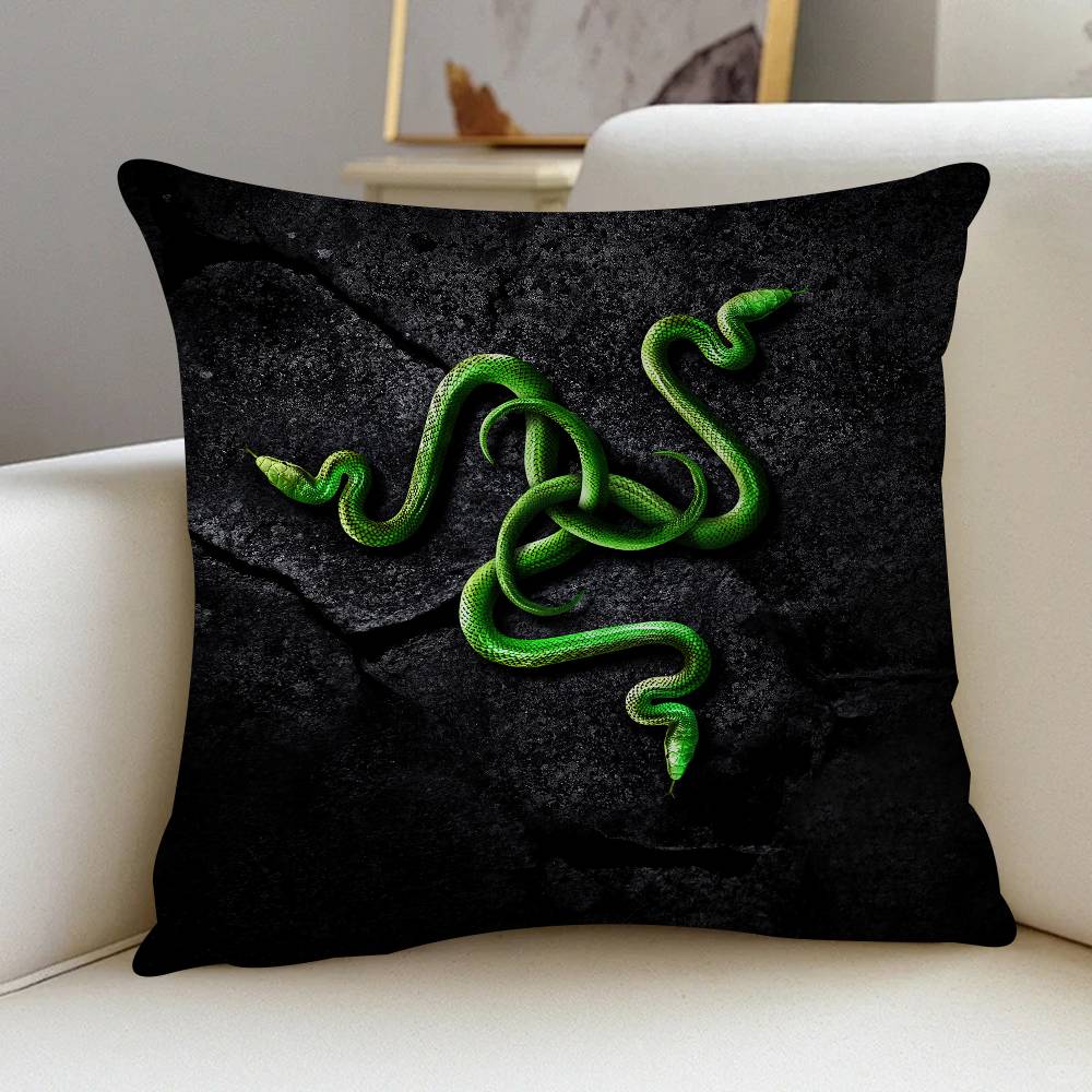 

R-RazerS Logo Cushion Cover Inches Farmhouse Decor Home Throw Pillow Covers For Couch Decorations 16x16Inch