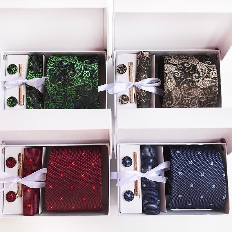 Polyester Business Executive Men'S Tie 6-Piece Gift Box Tie