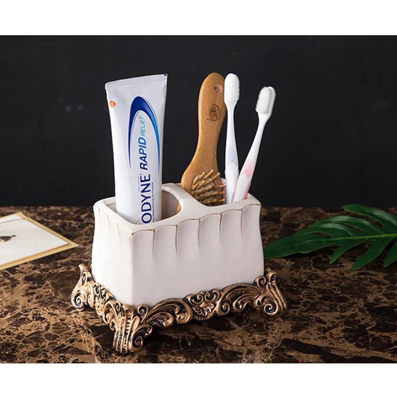 Crack Glaze Series Bathroom Accessories, Soap Dispenser, Bar Soap Dish, Tumbler, and Toothbrush Holder, Retro Luxury Style