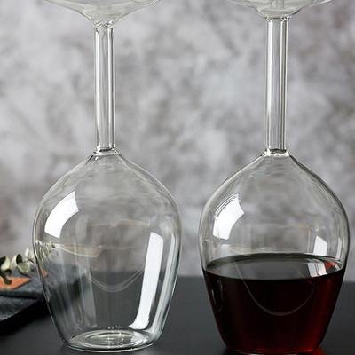 Upside Down Wine Glass 400ml Red Wine Glasses Modern Glassware Cups Hot Cold Drinkware Birthday Valentine's Day Christmas Gifts