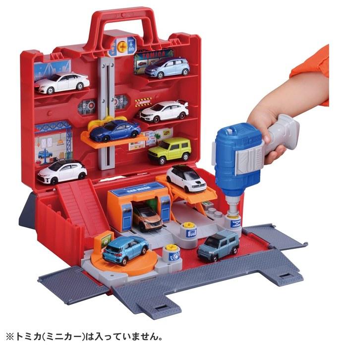 TAKARA TOMY Tomica Lively 4-Action! Tomica Maintenance Base Box - Diecast Vehicle Toy - Ages 3+ - 1 Piece