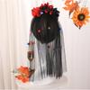 Rosenblüten Kränze Schleier Halloween Zuckerschädel Kostüme Mexikaner Blumen Stirnband Tag der Toten Kopfschmuck Geschenke