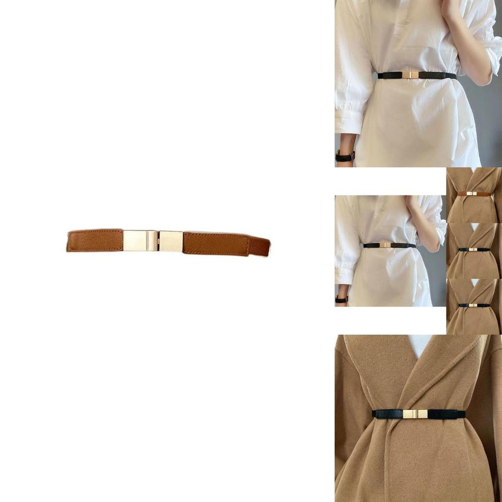 Elegant Elastic Waist Belt For Women Black And Camel Colors Slimming Accessory