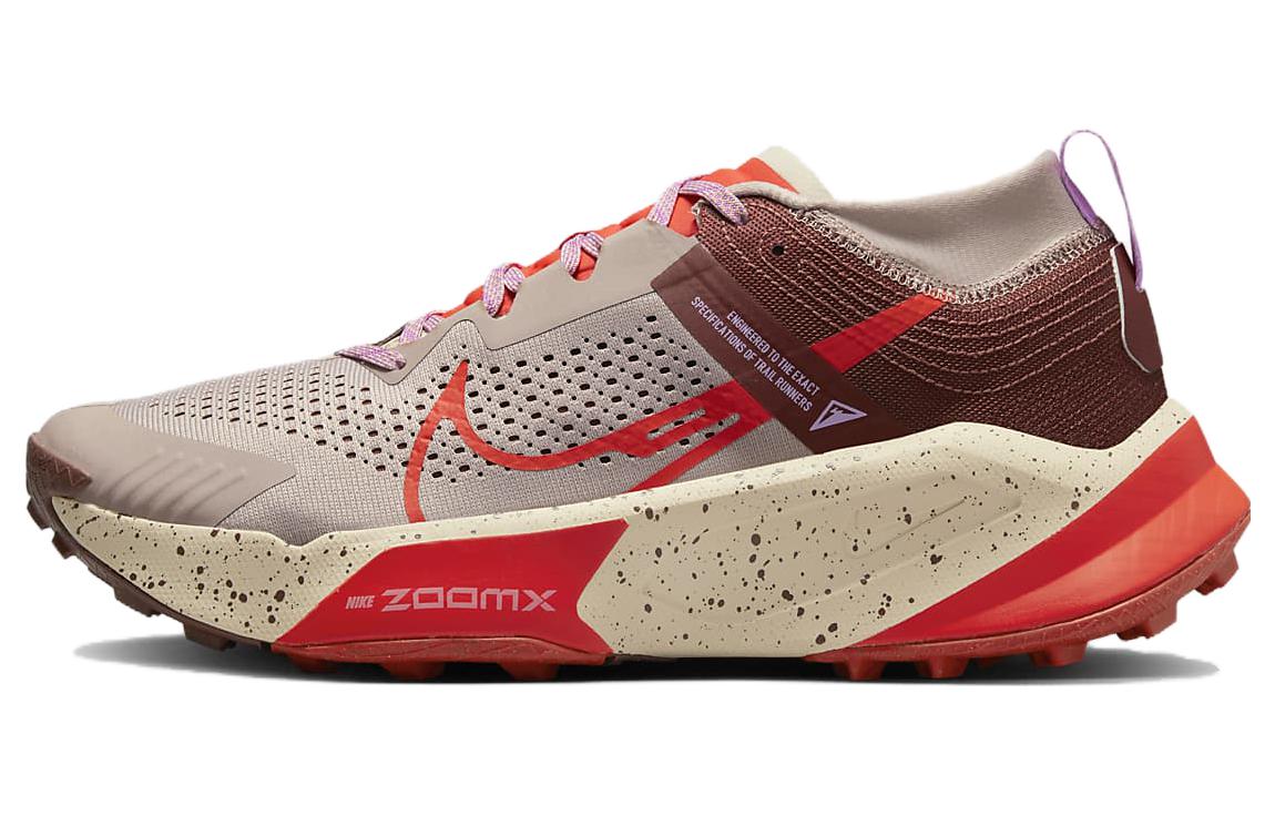 Nike ZoomX Zegama Trail Diffused Taupe Dark Pony Sanddrift Picante Red DH0623-200 44.5