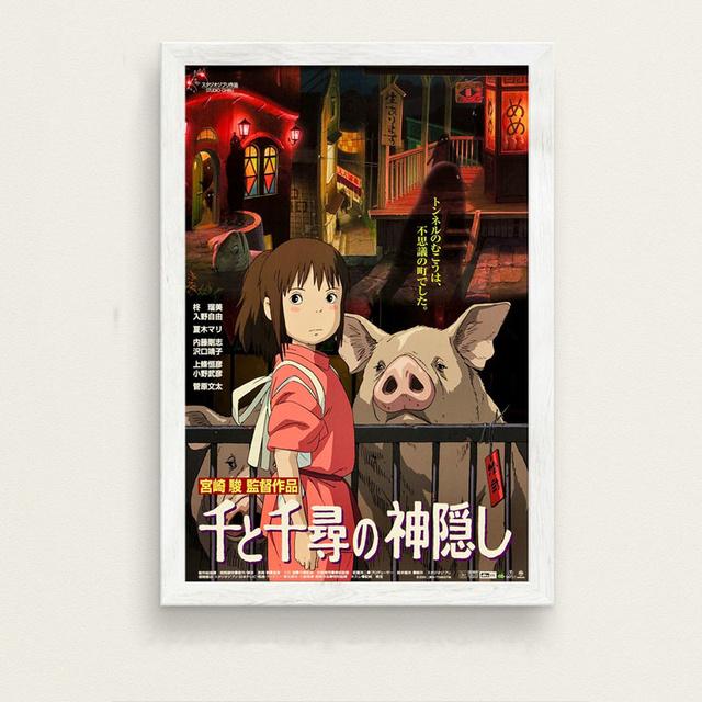 

Унесенные призраками фильм аниме постеры и принты холст живопись настенные панно для гостиной украшение с героями мультфильмов домашний декор афиша 21cm×30cm NoFrame