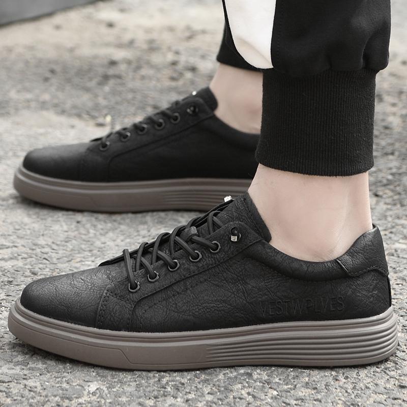 Modne Luksusowe Skórzane Buty Nowe Elastyczne Paski Outdoorowe Buty Sportowe Gruba Podeszwa Oxfordy Męskie Buty Codzienne Modne Outdoorowe Buty Turystyczne