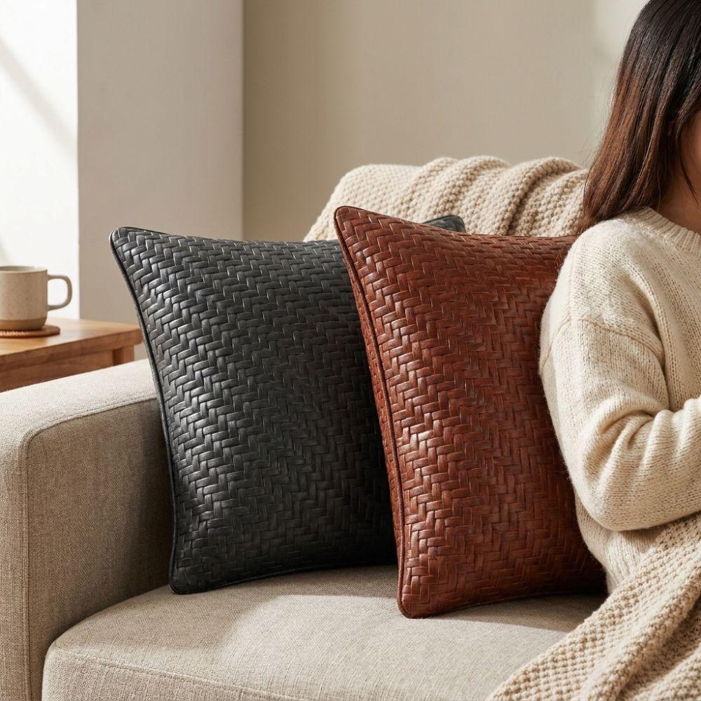 Detachable Ice Mat Pillow Covers Solid Color Lumbar Cushion Cover Decorative Pillowcase Home Decor