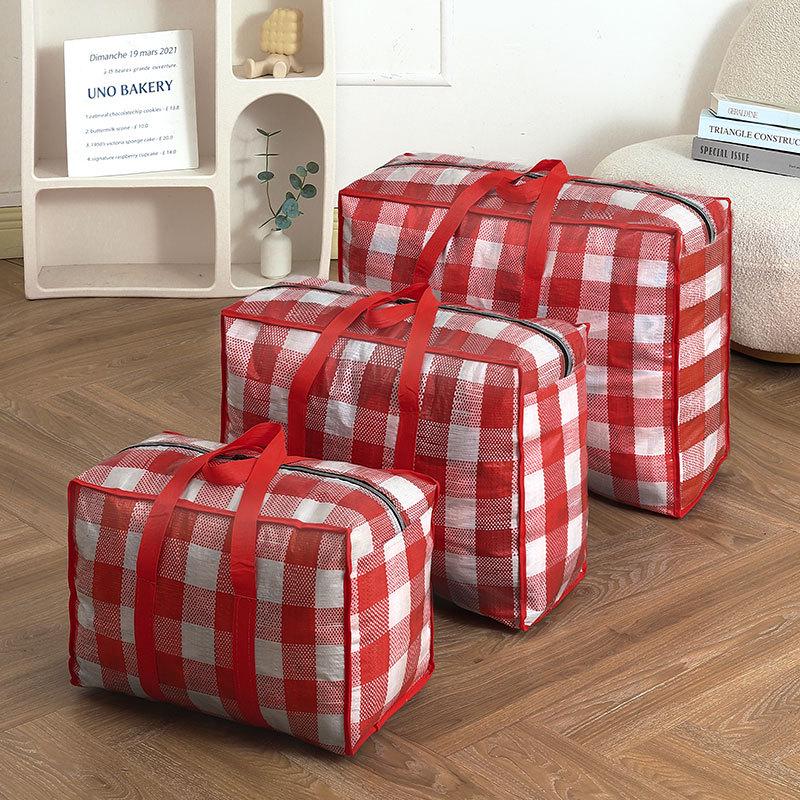 Snakeskin Patterned Moving Storage Bags with Thick Handles