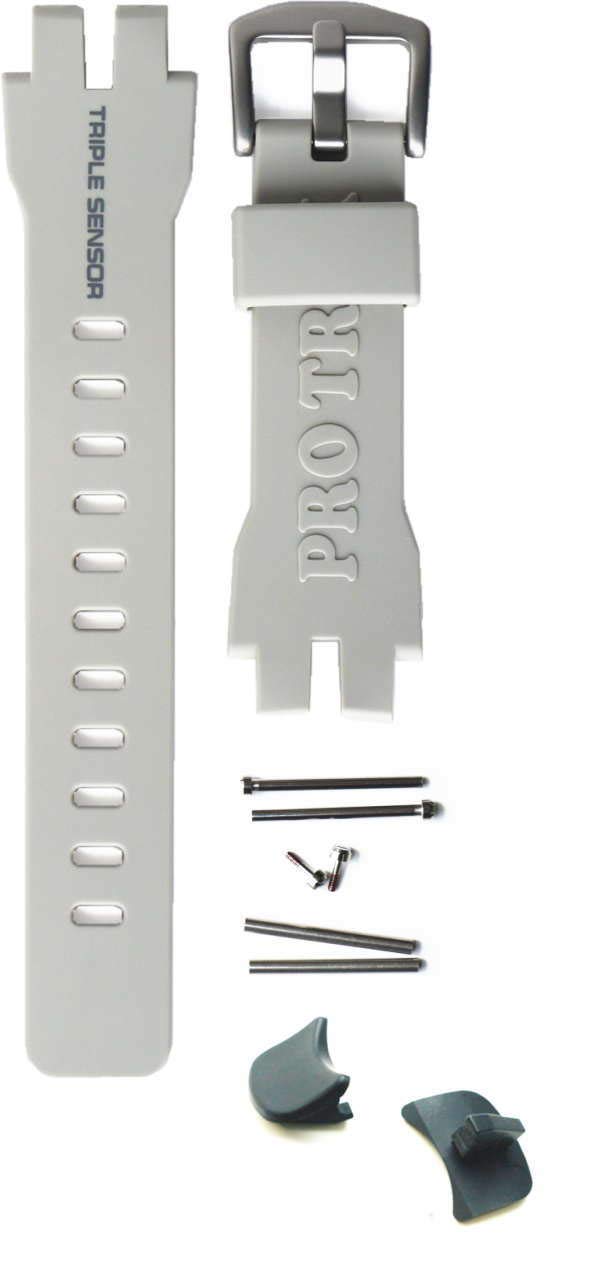 

Band back cover connecting parts included for CASIO [Casio] (belt) + (gray) + PRG-300, PRW-6000, PRW-3100