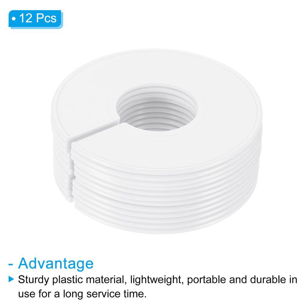 6/12PCS Multicolor Round Hangers Closet Dividers DIY Clothing Size Dividers for Clothes Stores Closet Home Blank Dividers