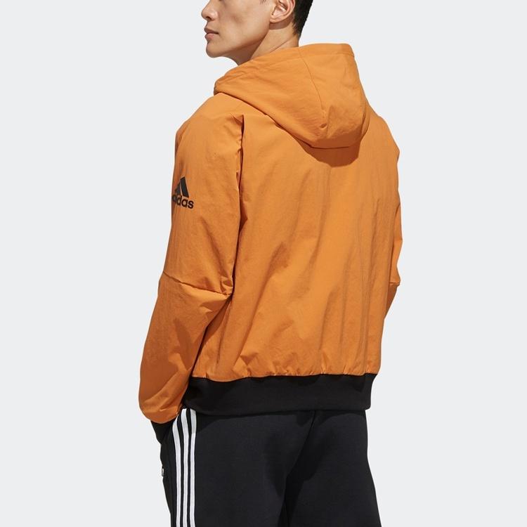 adidas Jackets Men's Khaki Brown Hooded Non Detachable Moderate FJ0261