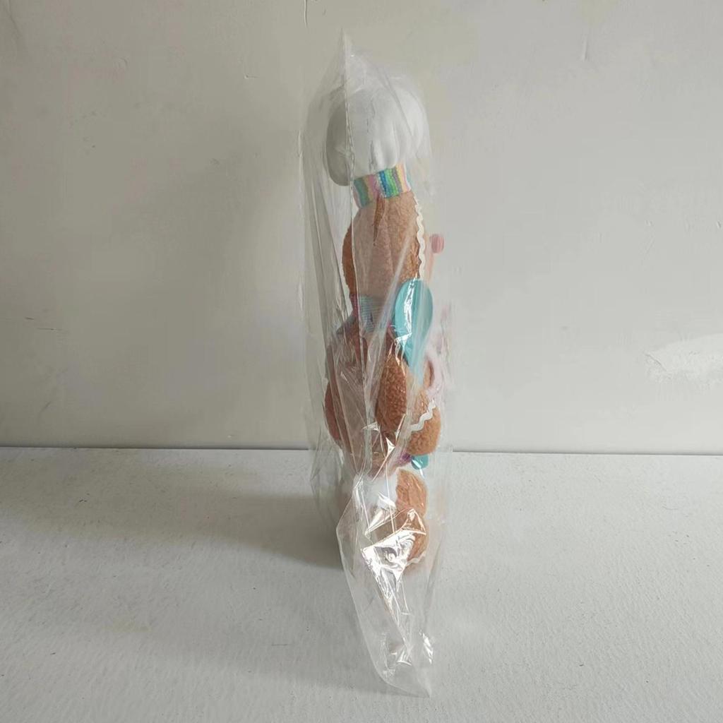 Colorful Telescopic Gingerbread Man Christmas Figurine Ornament