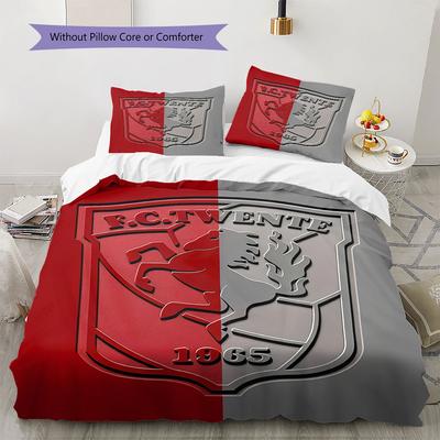 Twente Bettwäsche Steppdecke Set Bettbezug Kissenbezug Heimdekoration Geburtstagsgeschenk (1 Bettbezug + 2 Kissenbezüge, ohne Füllung)