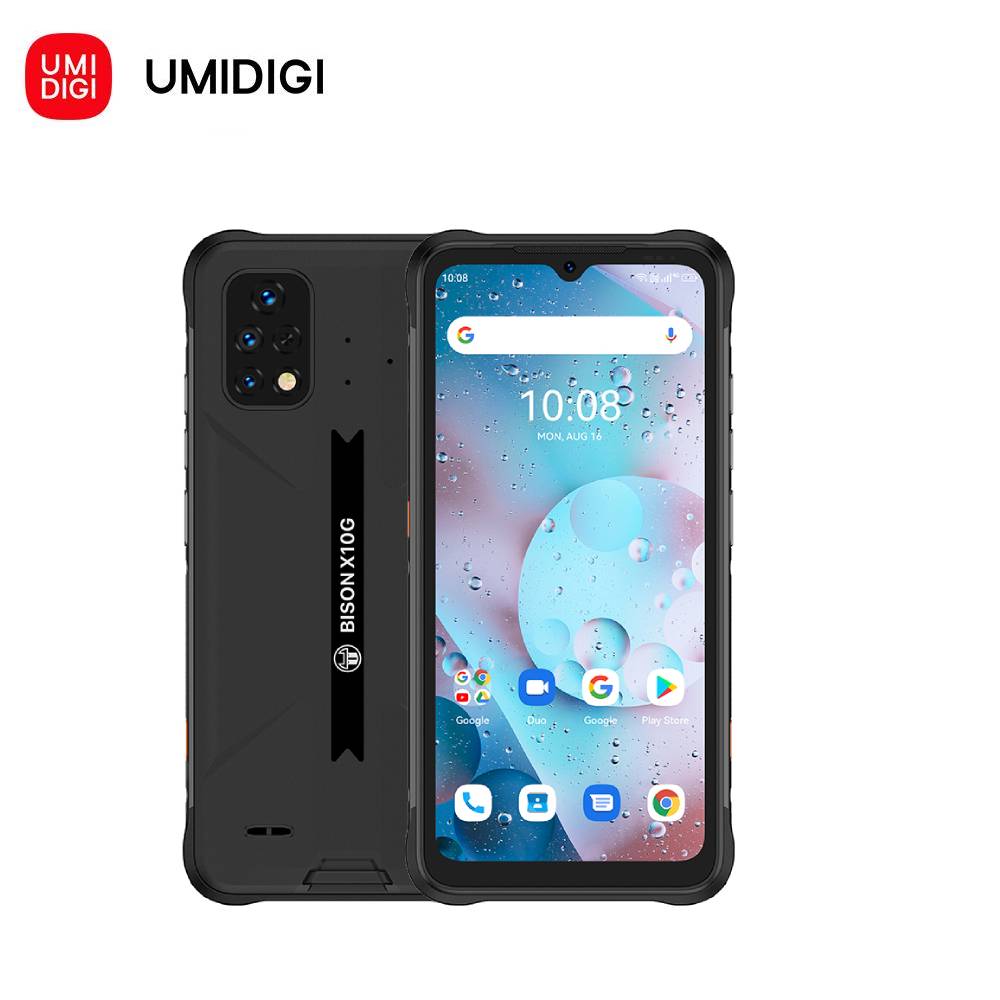 UMIDIGI BISON X10S X10G IP68/IP69K 4GB+32GB Android 11 Smartphone robusto impermeabile 6.53 HD+16MP Batteria 6150mAh Smartphone