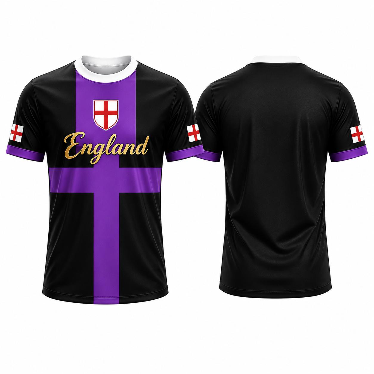2026 New England Print T-shirt Summer Outdoor Sports Breathable Quick-Drying Jersey Football Training Tee L чёрный