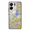 Für Redmi 12C 13C 11A Handyhülle Gehärtetes Glas Harte Abdeckung für Xiaomi Redmi 12 C 13 C 11 A Hülle Bunte Blumen Rückseitenhüllen