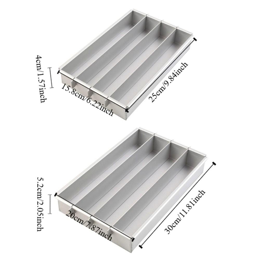 Non-Stick Tiramisu Pan with Adjustable Divider Baking Cake Mould Cake Baking Tray  Bread