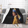 Jimin With A Pearl Earring Blanket Soft Warm Travel Portable Blanket Park Jimin Noxiim