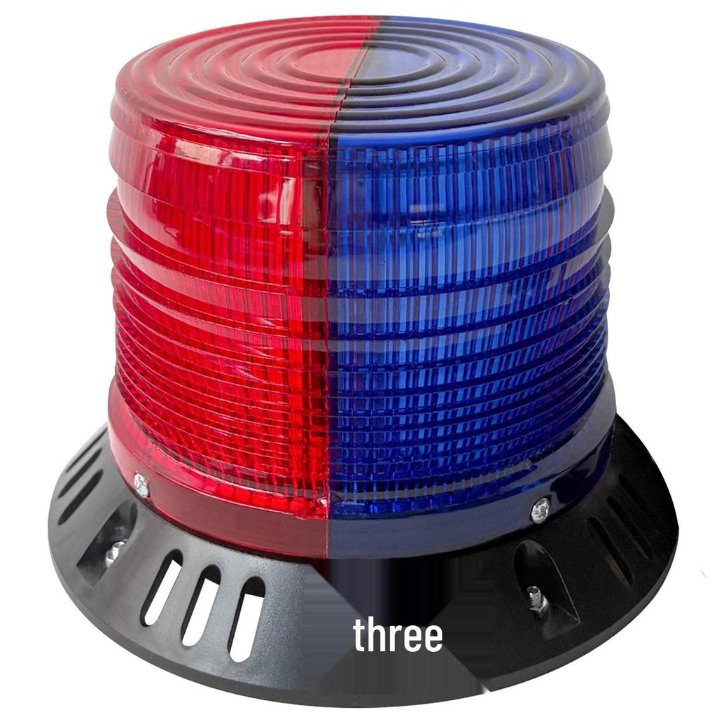 220V Magnetic Red & Blue Strobe Roadblock Warning Light