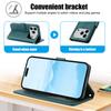 For iPhone 17 Pro Max Case PU Leather Stand View Phone Wallet Cover with Hand Strap