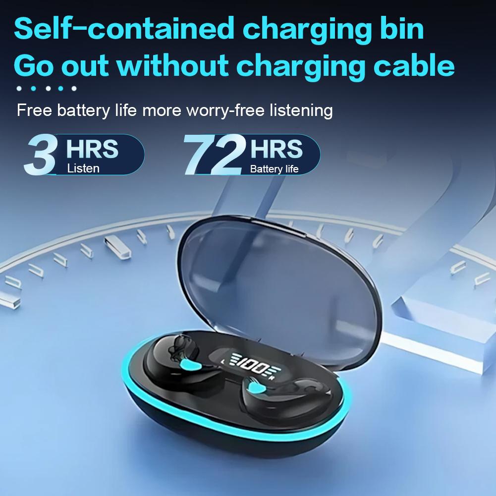 Bluetooth-kompatible 5.3 Unsichtbare Schlaf-Ohrhörer Touch-Steuerung Berührungsloses Mikro-Schlaf-Ohrstöpsel IPX5 Wasserdicht für besseren Schlaf