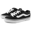 Vans Caldrone Fabric Leather Comfortable Casual Impact Resistant Durable Low Top Skate Shoes Women Sneaker Black VN0A2Z4ABA2