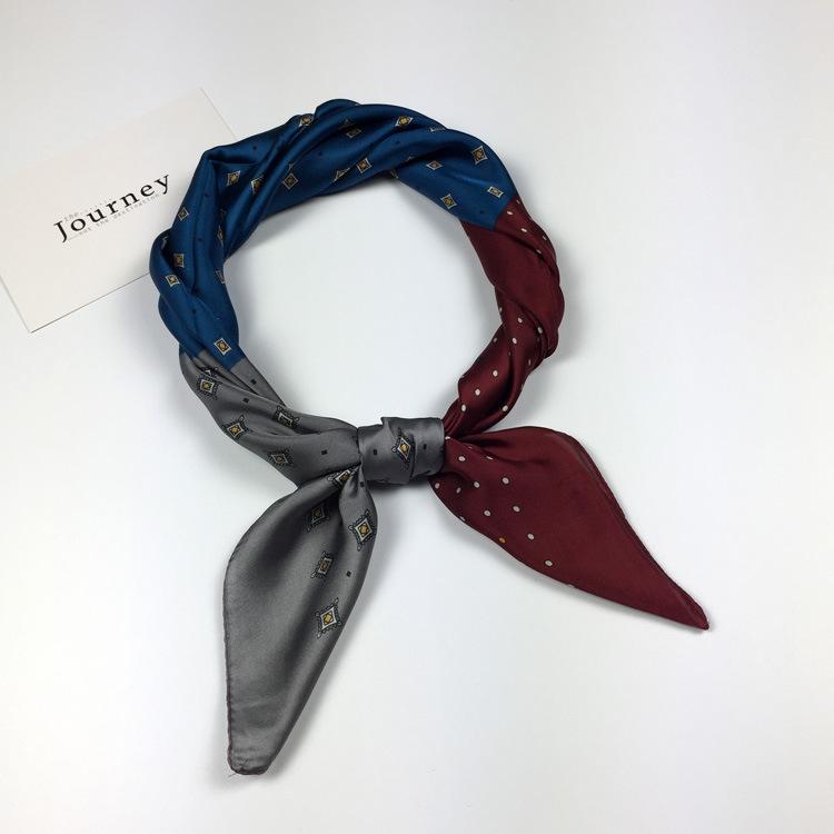 Small Silk Scarf Women'S Season Small Square Scarf Summer Scarf Versatile Fashion Decoration Professional Small Scarf Tide