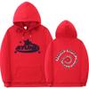 Unisex Gothic Hoodie Streetwear Oversized Pullover Sweatshirt Met Geribbelde Zoom Mannen Vrouwen Herfst