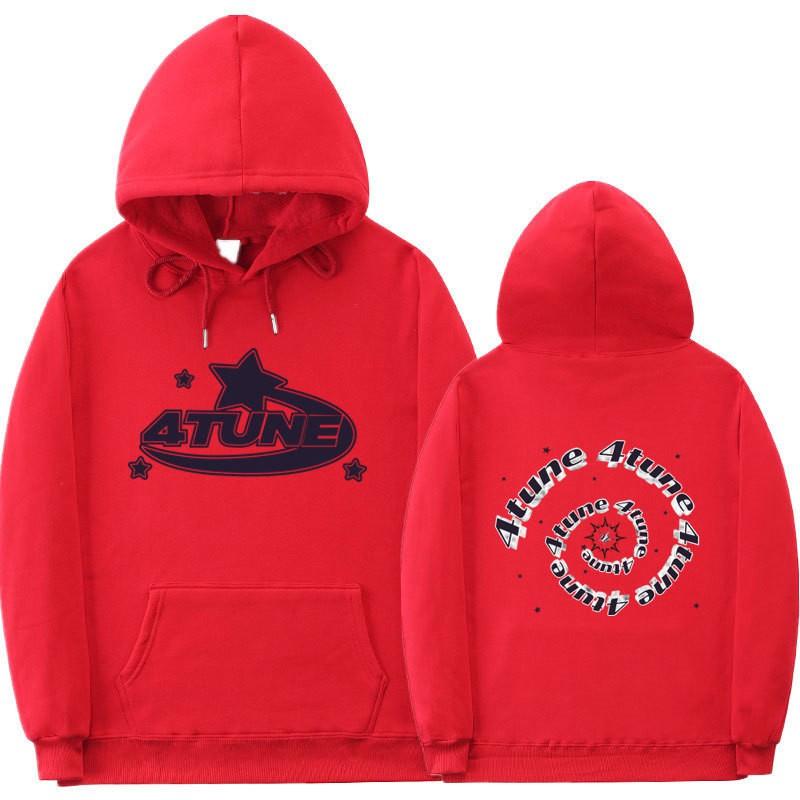 Unisex Gothic Hoodie Streetwear Oversized Pullover Sweatshirt Met Geribbelde Zoom Mannen Vrouwen Herfst