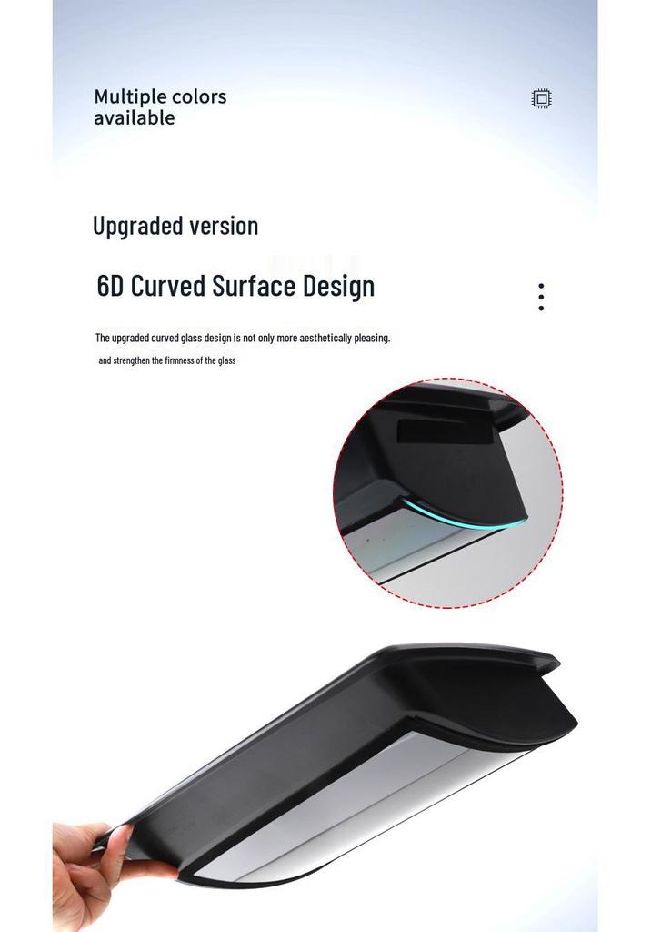 2026 Xiaopeng P7+ 6D Curved HUD Protective Cover for Car Interior Modification