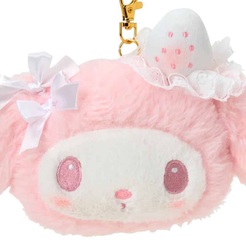 Sanrio My Melody Face Pass Case (White Strawberry Tea Time) Japan NEW