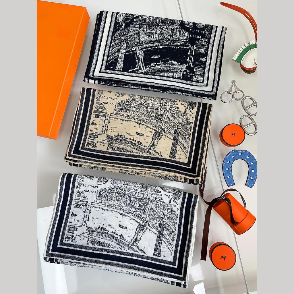 Herringbone Velvet Scarf: Winter, Versatile, Thickened, Hand-Rolled Edges, Small & Long