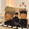 Cool Jujutsu Kaisen Gojo Satoru creative anime cartoon printed pattern fashion personality soft skin-friendly flannel blanket