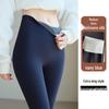 Plus-Size Fleece-Lined Shark Pants: High-Waisted, Thick, and Warm Yoga Leggings for Autumn/Winter 2025