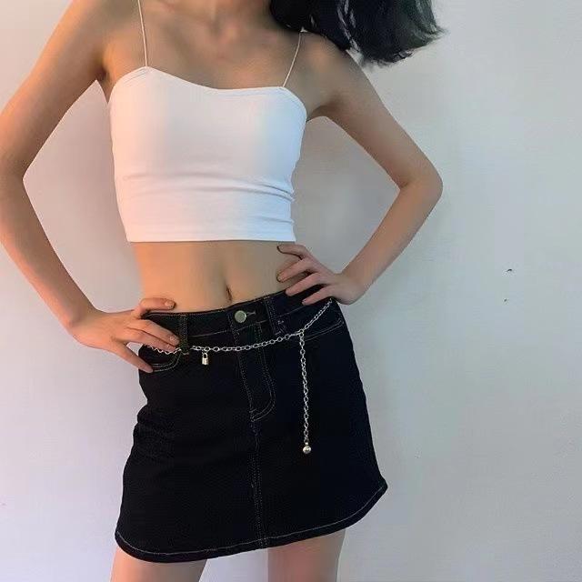 Adjustable Sexy Hot Girl Waist Chain Sweet Cool Body Chain Dance Belly Button Chain Belt with Skirt Decoration Summer