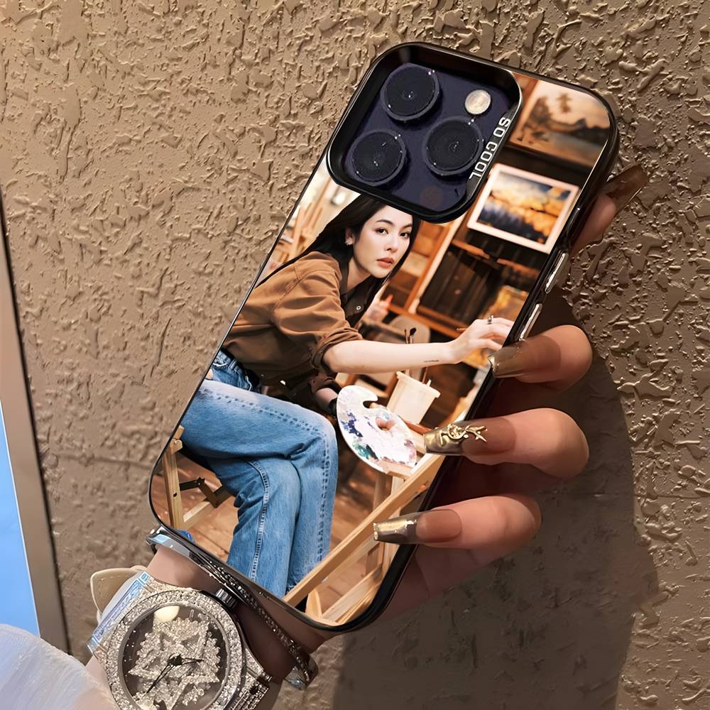 Faye Peraya Malisorn For iPhone 17,16,15,14,13,12,11,Mini,Pro,E,SE4,XS,MAX Black Candy Matte Cover