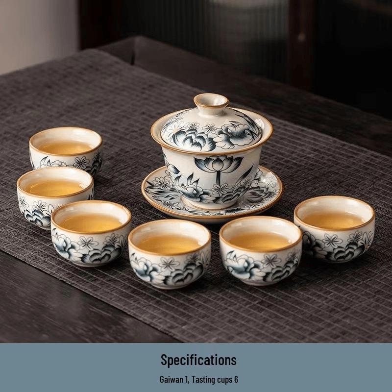Chaxun Ru Kiln Lotus Kung Fu Tea Set