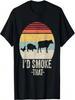 Vintage Retro I'd Smoke That Shirt Funny Farm Grilling T-Shirt
