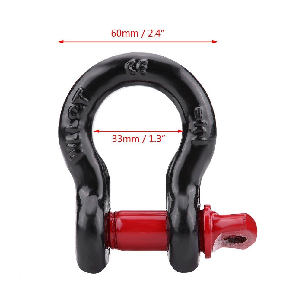 Slepekrok D-ring Sjakkel Feste Varmebestandig Stål Enkel Betjening Maksimal Bruddstyrke